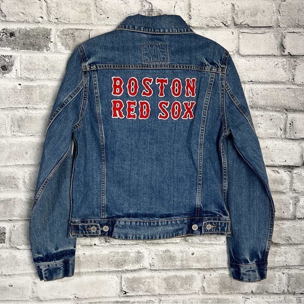 Levi’s X Boston Red Sox Embroidered Logo Jean Jacket